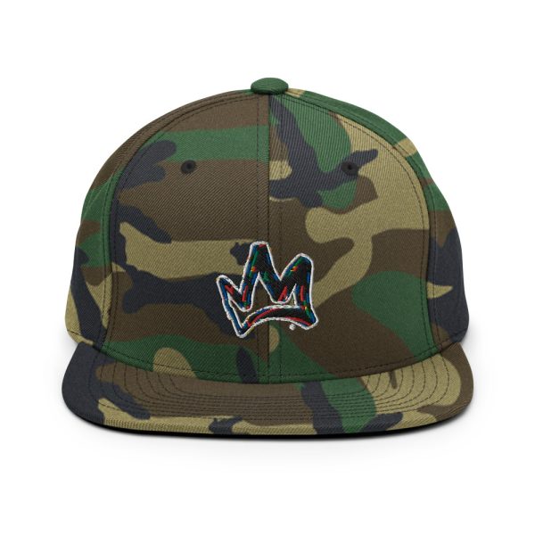 Crown  Camo Snapback